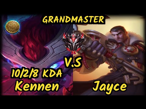 VGIA Th3Antonio (KENNEN) vs JAYCE - 10/2/8 KDA TOP GAMEPLAY - EUW Ranked GRANDMASTER