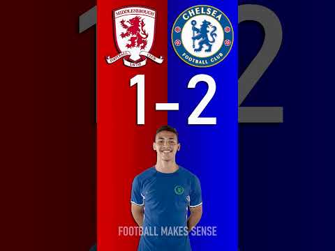 Middlesbrough FC vs Chelsea : EFL Cup Score Predictor - hit pause or screenshot