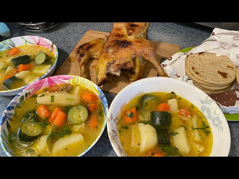 Sopa de gallina Salvadoreña paso a paso