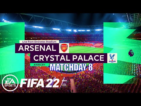 FIFA 22 - Arsenal vs Crystal Palace Premier League 2021/22 Matchday 8 | Next-Gen Gameplay