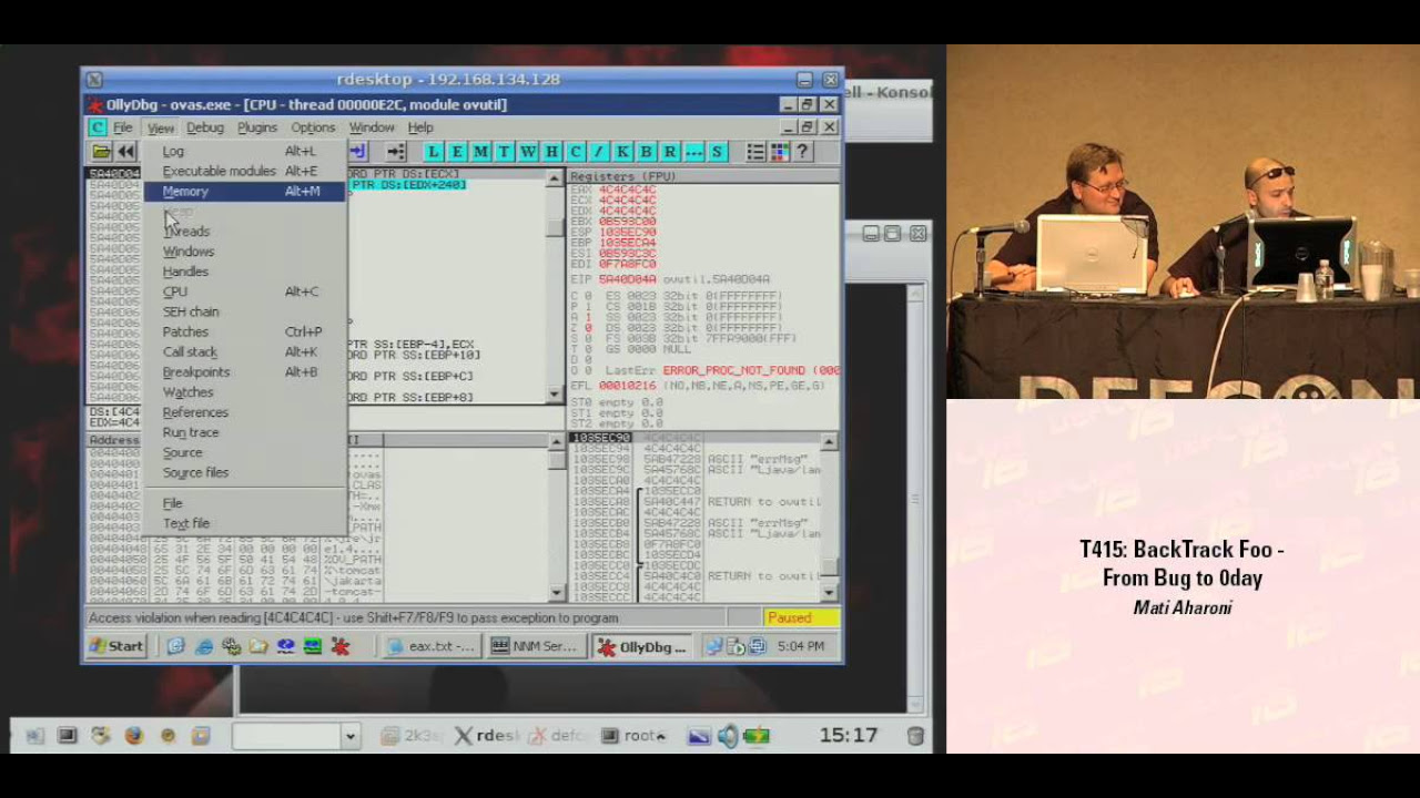 Mati Aharoni at DEF CON 16: From Bug to 0day