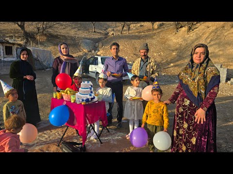 👨‍👩‍👧‍👦🔥 Réunion de famille de Kulthum en hiver : la fête d'anniversaire de la fille d'Eghbal