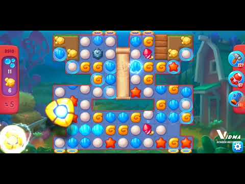 Fishdom. 8910 hard level no boosters and diamonds. 15 moves