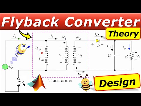 ⚡ Flyback Converter Explained - CCM DESIGN 🔋 Theory, Design Example & MATLAB/Simulink Results 👍