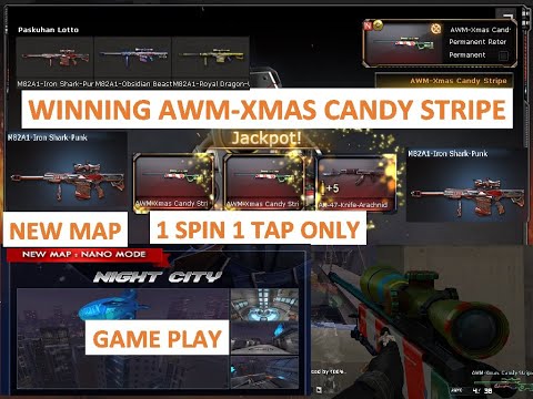 WINNING AWM-XMAS CANDY STRIPE & NEW MAP NIGHT CITY GAME PLAY IN CROSSFIRE PH 2021