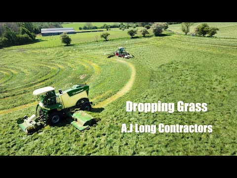 A.J Long Contractors Dropping Grass at Souber Dairy