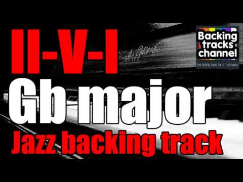 Jazz Backing Track in Gb | II-V-I Sequence
