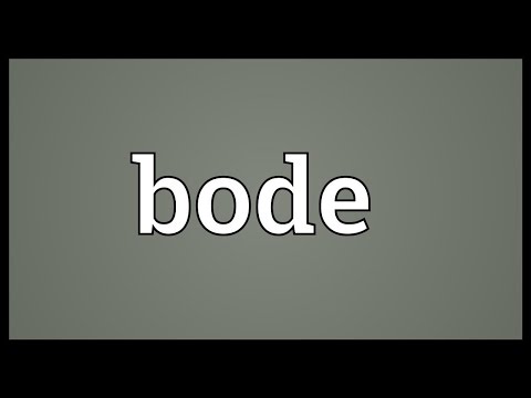 Bode Meaning