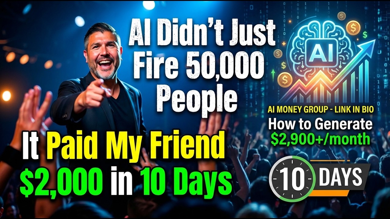AI Didn’t Just Fire 50,000 People — It Paid My Friend $2,000 in 10 Days