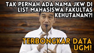 Download lagu UGM DATA EXPOSED! JKW'S NAME NEVER APPEARED ON THE FACULTY OF FORESTRY STUDENTS' LIST?! mp3