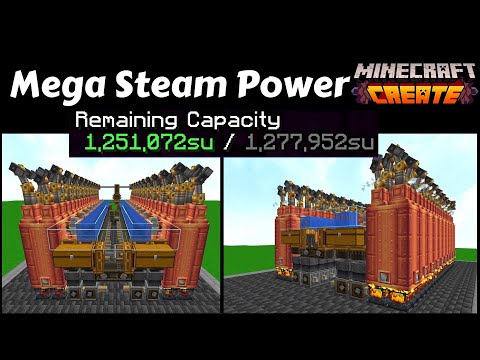 Minecraft | Tutorial | Create Mod 0.5 | Steam Power Generator