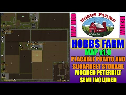 Farming Simulator 2017 - Hobbs Farm Map v1.0 "Map Mod Review"
