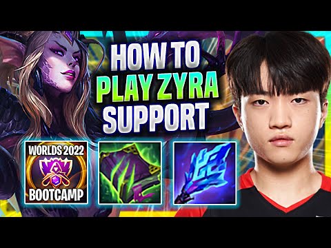 LEARN HOW TO PLAY ZYRA SUPPORT LIKE A PRO! - T1 Keria Plays Zyra Support vs Yuumi! | Season 2022