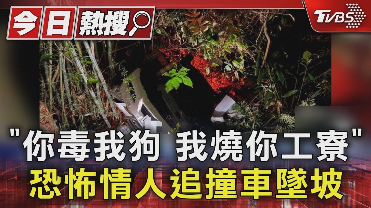 疑前男友毒殺愛犬！40歲女燒工寮嗆聲　遭追撞翻落3公尺邊坡