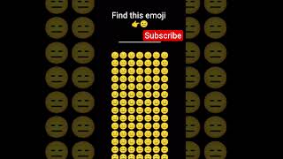find this emoji #emoji #emojyfind #emojichallenge #gaming  #puzzle  #shorts  #viralshorts
