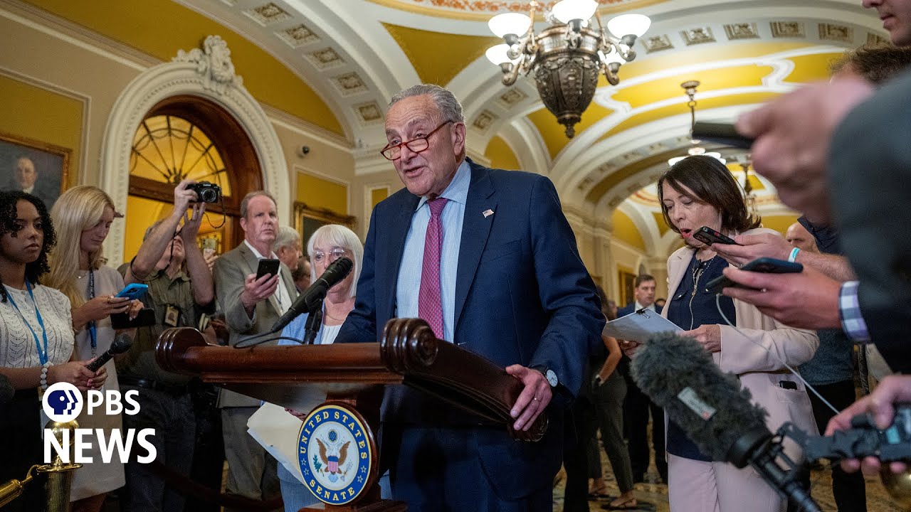 WATCH: Schumer delivers remarks after Senate Republicans elect Thune next majority leader