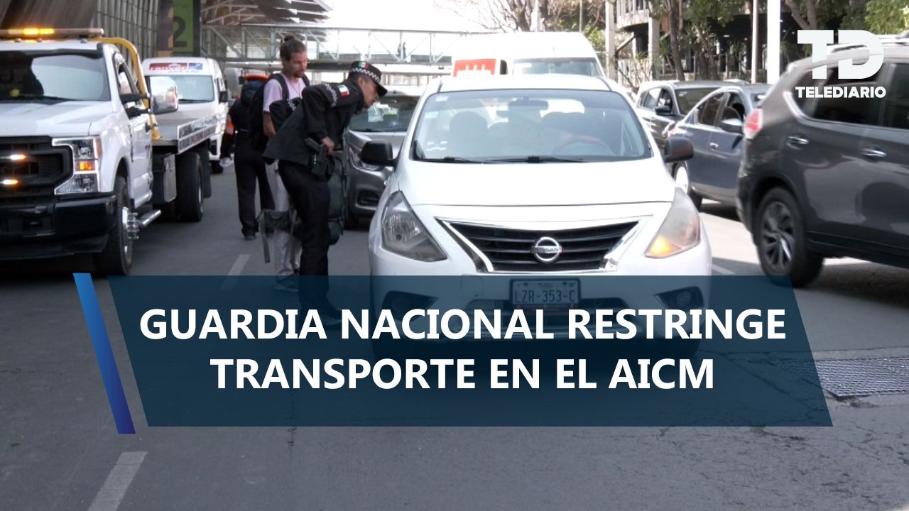 Inicia operativo en el AICM contra taxis por aplicación tras protesta de taxistas