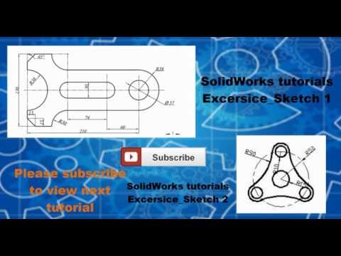 SolidWorks tutorials Excersice_Sketch 1