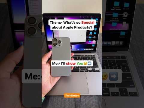 The Magic of Apple Ecosystem! #youtubeshorts #apple #tech #iphone #macbook #ios18 #appleecosystem