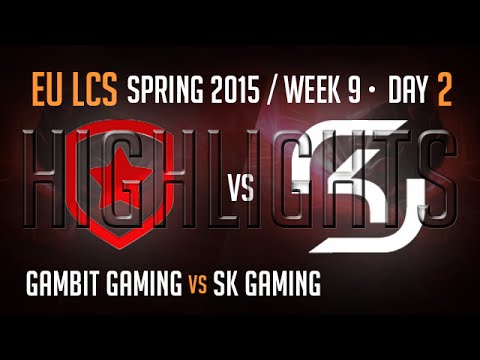 Gambit Gaming vs SK Gaming Highlights - Week 9 EU LoL LCS Spring 2015 S5 - GMB vs SK W9D2 G3