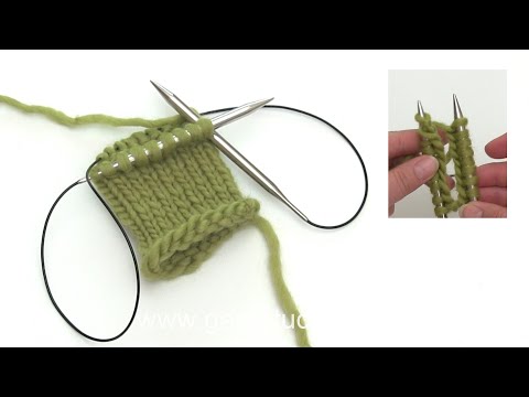 How to knit magic loop
