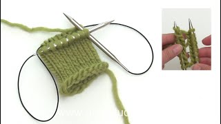 How to knit magic loop