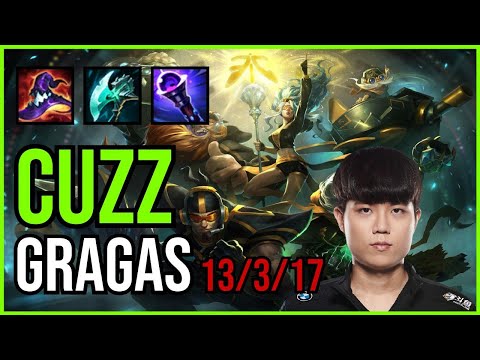 CUZZ - GRAGAS vs. GRAVES Jungle | KR CHALLENGER | PATCH 10.25