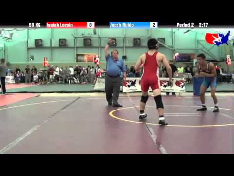 Isaiah Locsin vs. Jacob Rubio at 2013 FILA Cadet Nationals - FS