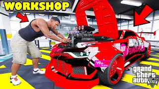 Franklin Upgrade Fastest Supercar in His New Workshop GTA 5 | SHINCHAN and CHOP