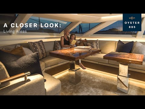A Closer Look: Oyster 885 Living Areas | Oyster Yachts