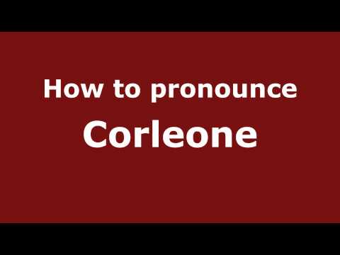 How to pronounce Corleone