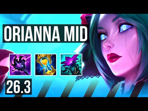ORIANNA vs YASUO (MID) | Good KDA: 8/1/5 | KR Master | 26.3