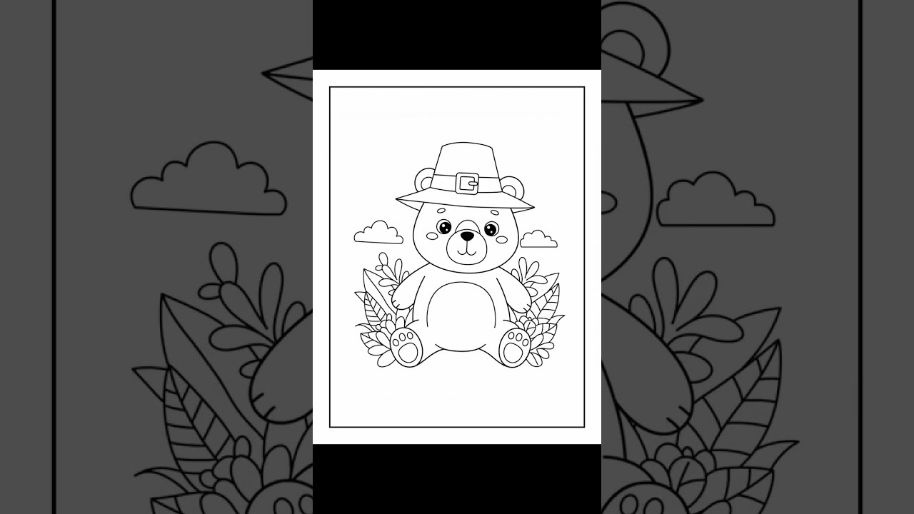 Happy Thanksgiving Coloring Pages for Kids – Turkey and Fall Fun
