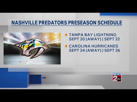Predators Preseason Schedule