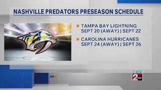 Nashville Predators release preseason schedule