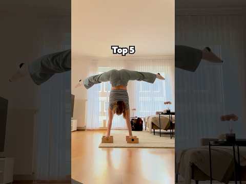 My TOP 5 MOST UNUSUAL HANDSTAND PLACES 😲 #gymnastics #rate #handstand