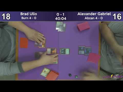 Brad Ullo (Burn) vs Alexander Gabriel (Abzan) - Sunday Night Modern 12/9/18