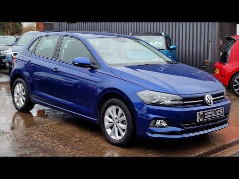 2018 (68) Volkswagen Polo SE 1.0 5Dr in Reef Blue. 16k Miles. 5 Services. Group 1 Insurance. £13,490