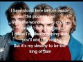 King Of Pain Lyrics 