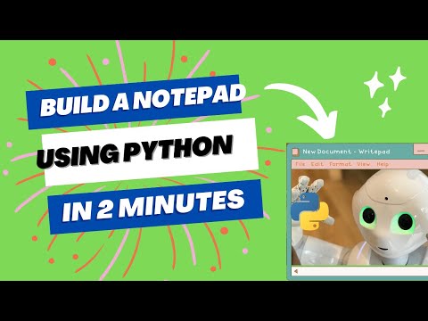 Python Notepad App Tkinter Gui