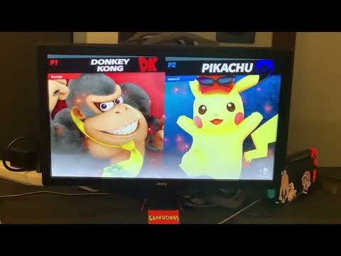 Konga (donkey Kong) vs archer (pikachu)