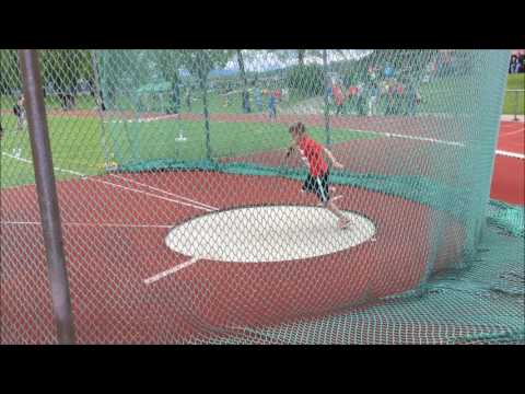 Christian Wimmer 18,78m Diskus 1.Platz M12 Kreismeisterschaften U14 am 13.5.17 in Feldkirchen