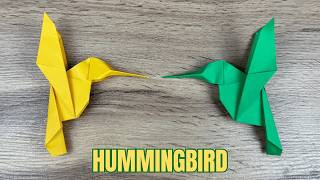 Origami Hummingbird Easy Tutorial | DIY Origami Hummingbird From Paper Easy Folding