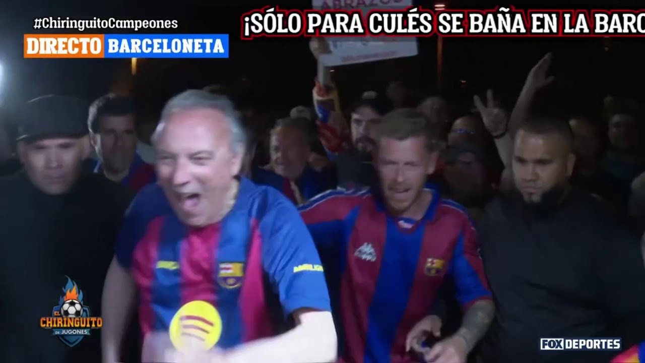 🤩 BARCELONA 2-0 REAL MADRID, Jota Jordi y 'Solo para Culés' se bañaron en la playa | El Chiringuito