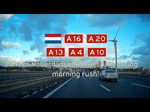 2021-03 Rotterdam to Amsterdam during morning rush