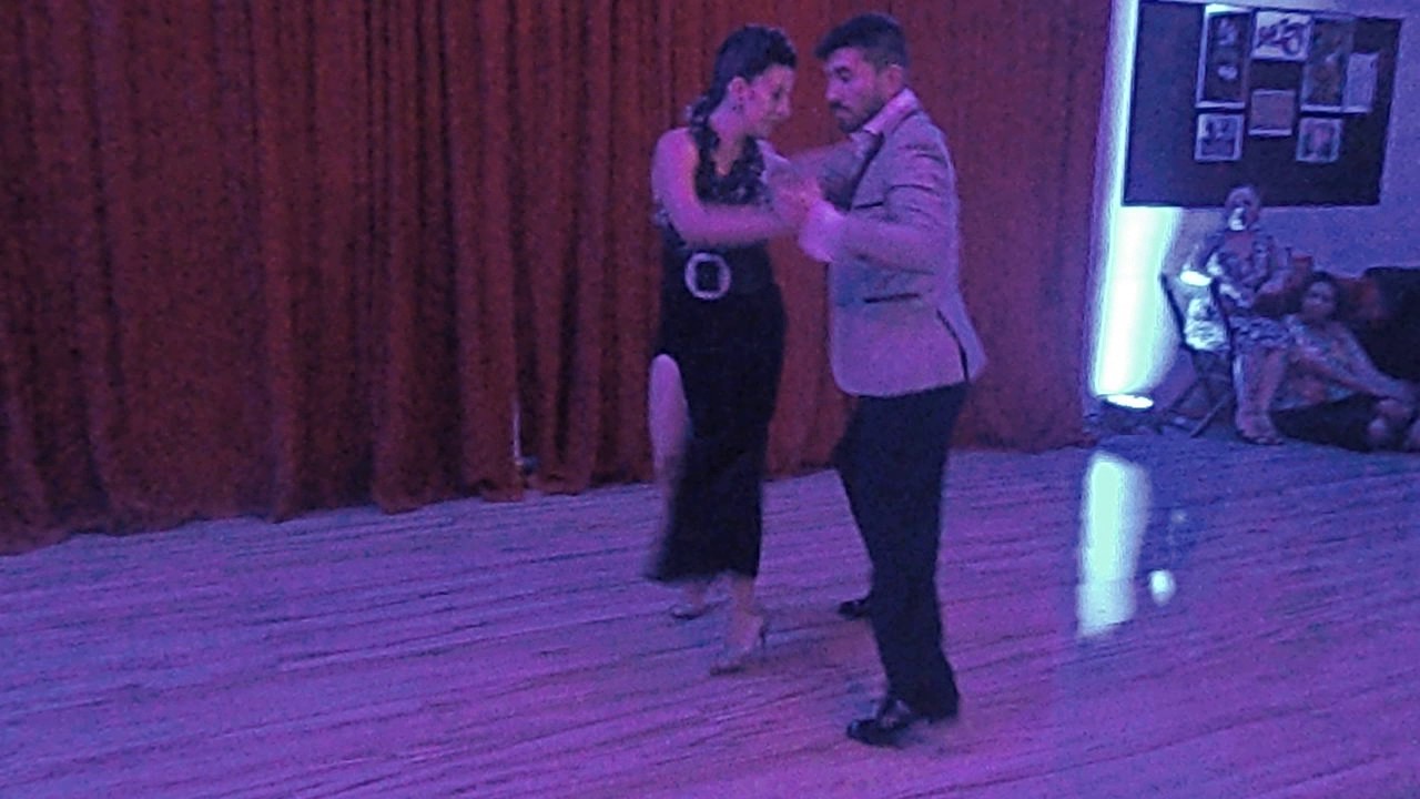 Solange Acosta & Max Van de Voorde na milonga Fasitango 2/4
