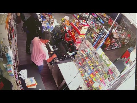 WATCH: Armed robbery at Claxton gas station
