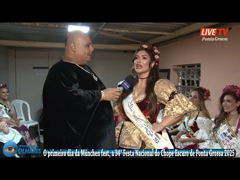 O primeiro dia da München fest, a 34° Festa Nacional do Chope Escuro de Ponta Grossa 2025