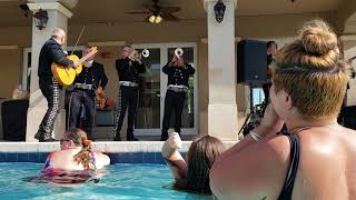 Mariachi Band at a pool party - only in South Florida