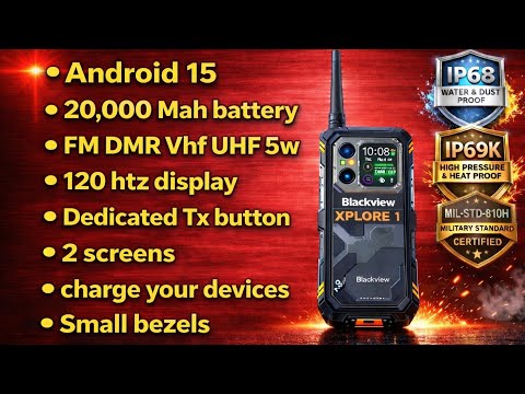 FM DMR VHF UHF epic radio: Blackview Xplore 1 phone!